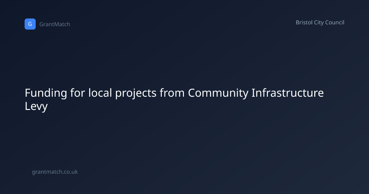 Funding for Local Projects from Community... | GrantMatch